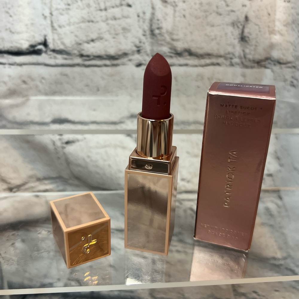Patrick Ta Matte Suede Lipstick — ‘Complicated’